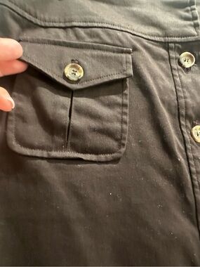 Bandolino Dark Brown Stretch Button Front Pants